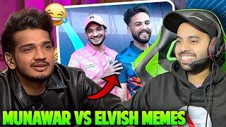 Munawar Farooqui VS Elvish Yadab Mems Are Funniest(Reaction)