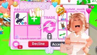 Trading in Adopt Me! MEGA RICH *getting scammed*