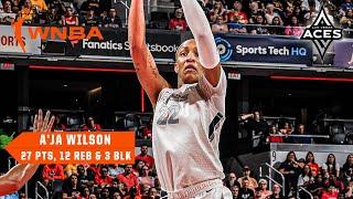 A'ja Wilson breaks the WNBA single-season scoring record vs. Caitlin Clark  | WNBA Highlights