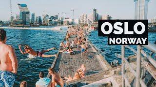 Oslo, Norway  - Summer Walk - 4K/60fps HDR - Walking Tour