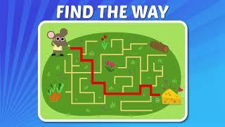 Find the Way challenge, Maze Quiz, find the way, #Quiz 2023