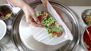 rice starch rolls - Chinese Street Food