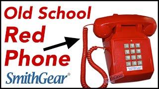 SmithGear Old School 80's Red Desk Phone