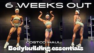 6 WEEKS OUT | Upperbody workout | My measurements + Costco Bodybuilding Essentials