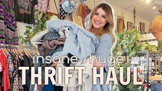INSANE THRIFT HAUL | Loungewear + Date Night Outfits