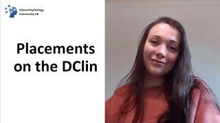 Placements on Clinical Psychology Training (DClinPsy)