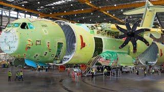 Inside Billions $ Super Advanced Airbus A-400M Factory - Assembly Line