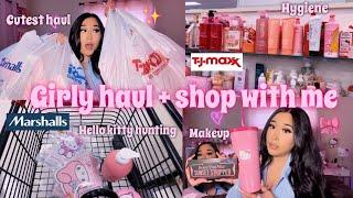 SHOP WITH ME + GIRLY COLLECTIVE HAUL  (juicy couture, Kylie Skin, too faced, & hello kitty)