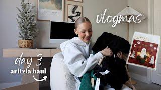 Christmas came early!! aritzia haul + decor updates + shopping! VLOGMAS DAY 3