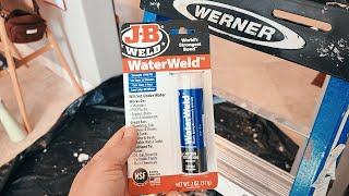 Fixing Ceiling Pipe Leak JB Water Weld