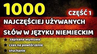 1000 Najczęściej używanych słów w języku niemieckim