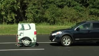 Front Car Crash Test - Auto Brake Video : Volvo S60 Mazda 6 Infinity JX