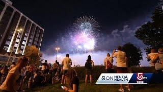 How to settle frightened children down during fireworks shows