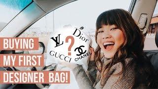 BUYING MY FIRST DESIGNER BAG!! My 23rd Birthday Vlog