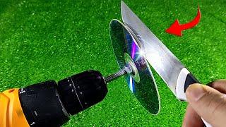 How to Sharpen a Knife like Razor in Just 3 Minutes Using a CD!