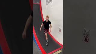 12 Year old conquers the 13ft. warped wall / rings the bell! #shorts