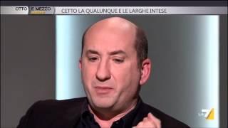 Otto e mezzo - Cetto La Qualunque e le larghe intese (04/01/14)