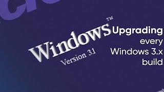 Upgrading every Windows 3.x build (3.0 b14 - Windows for Workgroups 3.11) - Windows 3 Beta Timelapse