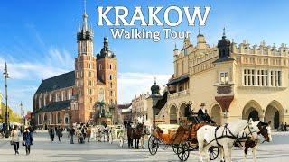 KRAKOW Walking Tour - Travel Poland in 4K with Captions