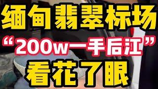 缅甸翡翠标厂竞标成功200万得后江翡翠满满一车