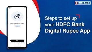 Learn How to Set Up Your HDFC Bank Digital Rupee App | HDFC Bank