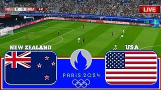 New Zealand vs UNITED STATES || Highlights Today| PARIS OLYMPIC FOOTBALL GAMES 2024 || PES 21 #viral