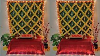 diwali decoration ideas at home/ festival decoration/ festival backdrop decoration ideas