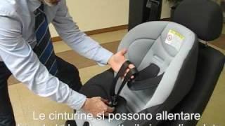 Installazione di un seggiolino universale gruppo 0-1 non Isofix  nella stessa direzione di marcia.