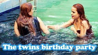 The twins wetlook birthday party