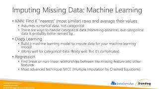 Imputation Methods for Missing Data