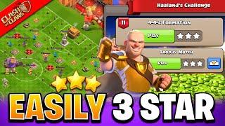 How to 3 Star Haaland Challenge 4-4-2 Formation in Clash of Clans | Coc New Event Attack