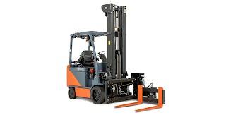 Trilateral Head Forklift Attachment- For handling Pallets in applications with Narrow Aisle Racking