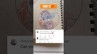 Drawing my Subscribers with 3D Glasses! #art #drawing #glassesart #trendingshorts #artist #shorts