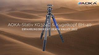 AOKA-Stativ KG324C mit Kugelkopf BH-40 – Wüstensturm