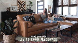DIY SMALL LIVING ROOM MAKEOVER
