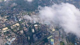 飞机上航拍广州到济南，风景辽阔壮观【芒果旅行日记】