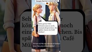 Simple German conversation  #germany #education