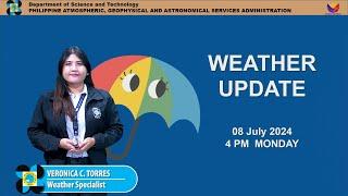 Public Weather Forecast issued at 4PM | July 08, 2024 - Monday