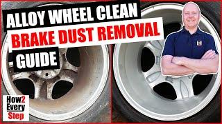 Extreme alloy wheel clean brake dust removal guide using vinegar, caustic soda and WD-40. How to