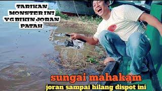 mancing disungai Mahakam ||joran sampai patah ditarik ikan sidat babon