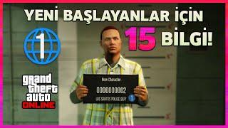 GTA ONLINE - YENİ BAŞLAYANLAR İÇİN 15 PRATİK BİLGİ / TAVSİYE