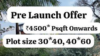 Pre-Launch Offer ₹4500 Per Sqft for Villa Plot 1200, 1500, 2000 Sqft #yelahanka #bangalore