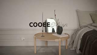 Cooee Design Beistelltisch Woody, Spiegel Woody, Vase Frodig, Kerzenleuchter Candlestick