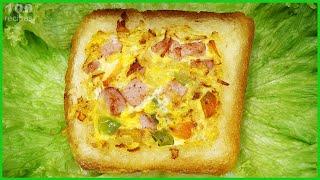 Горячие Бутерброды на Сковороде за 5 Минут, Очень Вкусно и Сытно.
