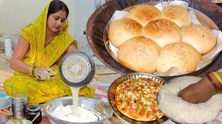 देखोगे नहीं अपने देसी kitchen मेंकैसे बनाए मैने एकदम बाजार जैसे बन Home-Made bun recipe in Hindi