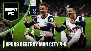 ‘A true HUMILIATION for Man City!’ Manchester City 0-4 Tottenham REACTION | ESPN FC