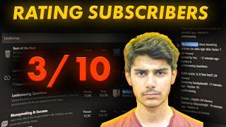 Face rating and looksmaxxing my subscribers #2