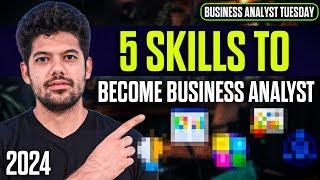 Top 5 Business Analyst Skills Required in 2024 | Business Analyst Skills 2024 | Hrithik Mehlawat