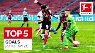 Top 5 Goals Matchday 20 - Alario Backheel Goal, Kramarić Volley and Much More