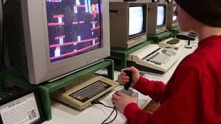 Jordan playing ATARI 400 (1979) at the MUSEUM - Students, CANADA